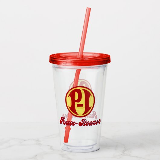 Persoc-Itoome Acryl Drinkbeker (Achterkant)