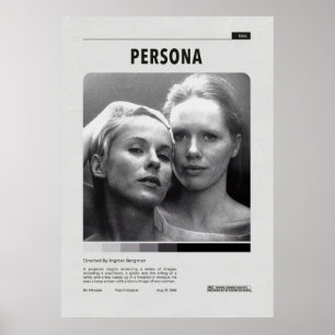 Persona Movie Minimalist Persona Ingmar Be Poster
