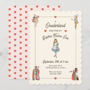  personages Alice in Onederland Verjaardag Kaart