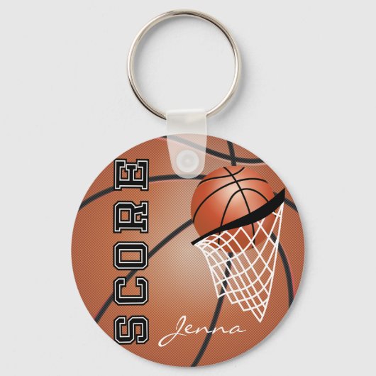 Personailize Basketball Sleutelhanger (Voorkant)