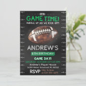 Personal American football Anniversaire Invitation (Debout devant)