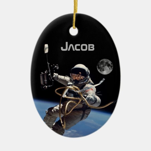 Personal Astronaut Space Walk Ornament (Voorkant)