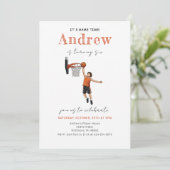 Personal Basketball Birthday Invitation (Debout devant)