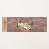 Personal Brown Cozy Elephant voor hem Yogamat (Voorkant (horizontaal))