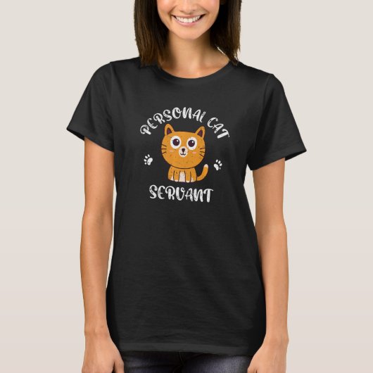 Personal Cat Servant T-shirt (Voorkant)