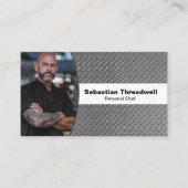 Personal Chef Diamond Bord - Aangepaste foto Visitekaartje (Voorkant)