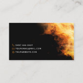 Personal Chef Flaming Fire Catering Visitekaartje (Achterkant)