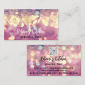 Personal Chef Restaurant Catering Logo QR Code Bar Visitekaartje (Voorkant / Achterkant)