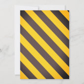 Personal Construction Boys Modern Birthday Party  Kaart (Achterkant)