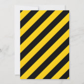 Personal Construction Yellow Building Birthday Kaart (Achterkant)