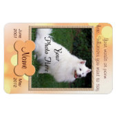Personal Dog Memorial - Magneet (Horizontaal)