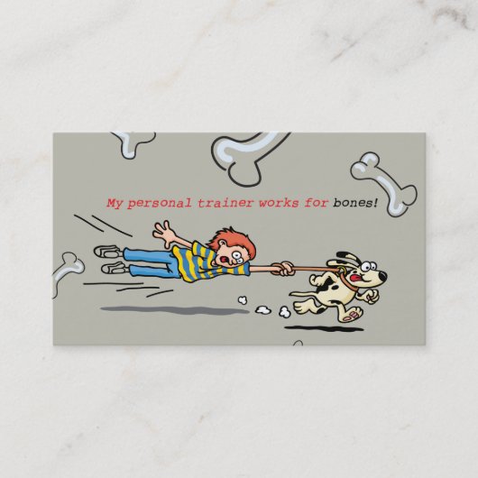 Personal Dog Trainer Bagagelabel Visitekaartje (Voorkant)