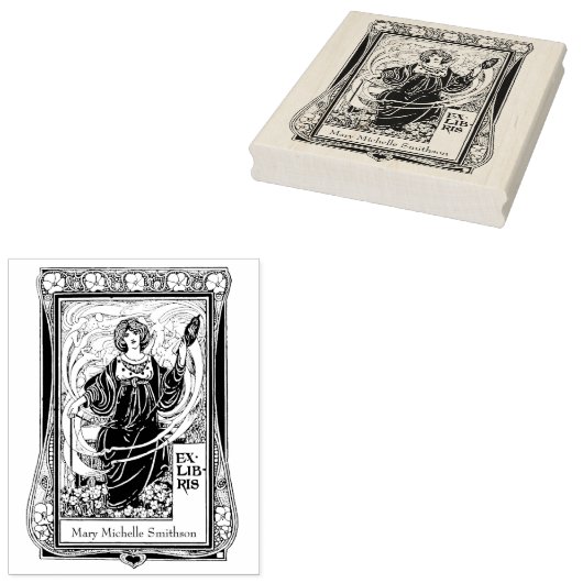 Personal Ex-Libris Stamp  Chic Rubberstempel (Gestempeld)