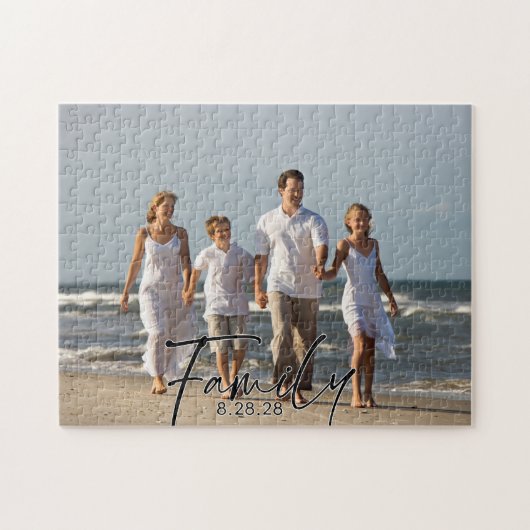 Personal Family Photo Custom Jigsaw Puzzle (Horizontal)