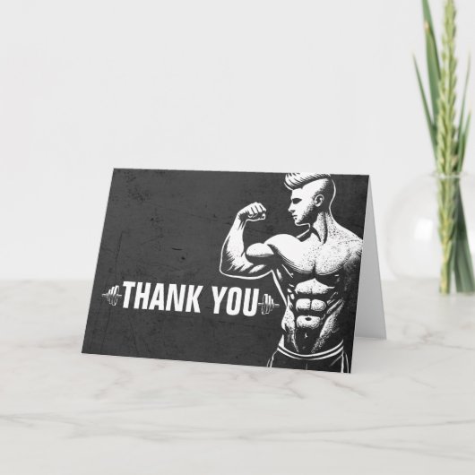 Personal Fitness Trainer Gym Instructor Bedankt (Voorkant)