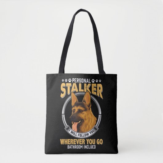 Personal German Shepherd Stalker Dog Draagtas (Voorkant)