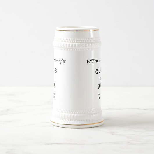 Personal Gift Afstuderen Stein Bierpul (Center)