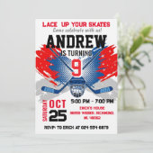 Personal Hockey Birthday Invitation (Debout devant)