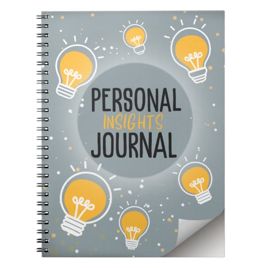 Personal Insights Journal Lightbulb Notitieboek (Voorkant)