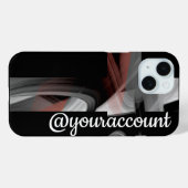 Personal iPhone Cases Trend Abstract Black Powdery (Achterkant (horizontaal))