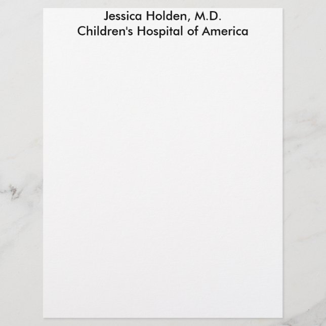 Personal Letterhead-Sample (Voorkant)