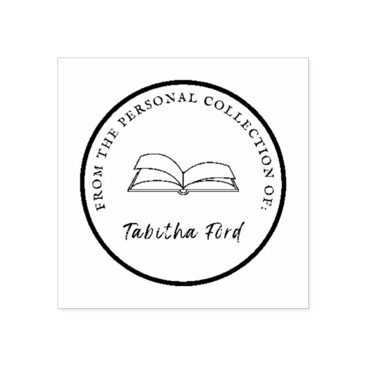 Personal Library Collectie Stamp Rubberstempel (Afrduk)