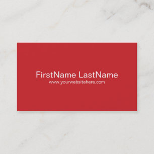 Personal Networking Visitekaartjes in Red