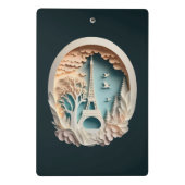 Personal Paris Faux Papercut Style Mini Cliboard Mini Klembord (Achterkant)