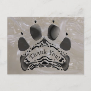 Personal Paw Print Briefkaart