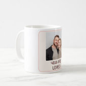 Personal Photo and Editable Text Valentine Mug (Devant gauche)