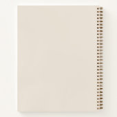 Personal Photo Champagne Beige Script Journal (Dos)