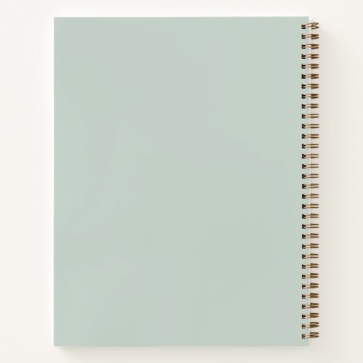 Personal Photo Sage Green Script Journal (Dos)