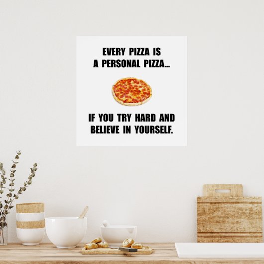 Personal Pizza Poster (Keuken)
