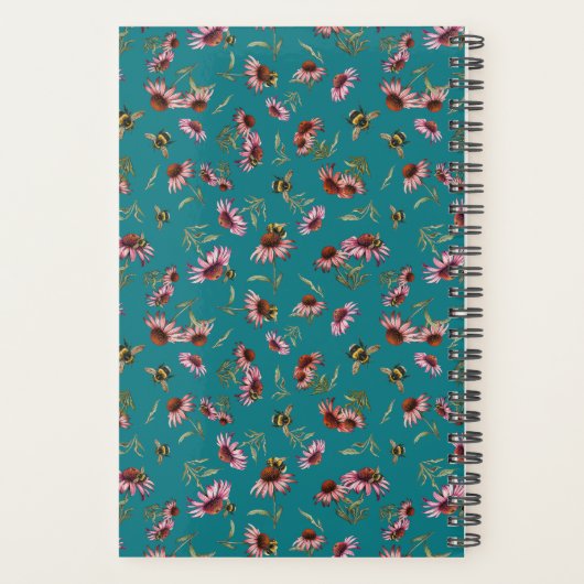 Personal Planner Pollinators Teal Blue (Dos)