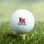Personal Red Initial Mark - to identify golfer's Golfballen (Insitu Shirt)