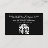 Personal Ride Sharing Uber Driver QR-code Visitekaartje (Achterkant)