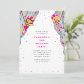 Personal Rock Climbing Birthday Party Invitation (Debout devant)