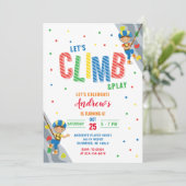 Personal Rock Climbing Verjaardagsfeestuitnodiging Kaart (Staand voorkant)