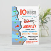 Personal Rock Climbing Verjaardagsfeestuitnodiging Kaart (Staand voorkant)