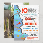 Personal Rock Climbing Verjaardagsfeestuitnodiging Kaart (Voorkant / Achterkant)