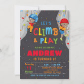 Personal Rock Climbing Verjaardagsfeestuitnodiging Kaart (Voorkant)
