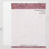 Personal Rock Texture met Return Address Briefhoofd (Voorkant / Achterkant)
