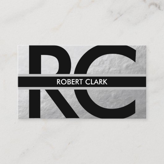 Personal Silver Foil Visitekaartje (Voorkant)