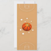 Personal Slam Dunk Birthday Bash Sports Ticket Kaart (Achterkant)