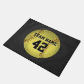 Personal Softball Art Deurmat (Schuin)