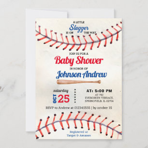 Personal Sport Baseball Baby shower kleine slogger Kaart