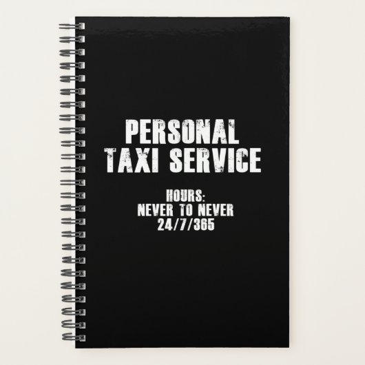 Personal Taxi Service (wit) Planner (Voorkant)