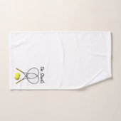 Personal Tennis Doubles White Bath Towel Set Bad Handdoek (Handdoek)