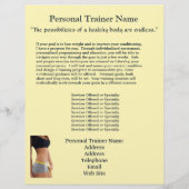 Personal Trainer Business Flyer (Achterkant)