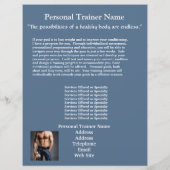 Personal Trainer Business Flyer (Achterkant)